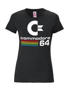 Футболка с логотипом Commodore C64 черного цвета Logoshirt
