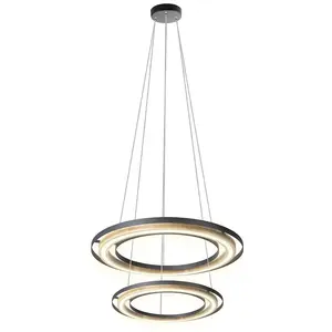 Подвесной светильник LED RILAS LED-модуль 1 шт. Теплый белый Цвет: черный, форма: круглый, для столовой и гостиной Nowa, Schwarz matt