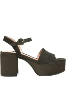 Босоножки на каблуке Gianvito Rossi, зеленый