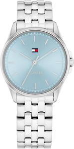 Женские кварцевые часы Tommy Hilfiger 3H с браслетом - универсальные, удобные и неподвластные времени - водонепроницаемость 3 АТМ - для повседневной носки - подарок для нее - 30 мм, Silver