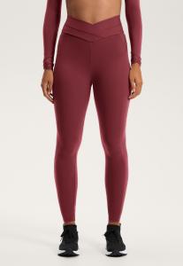 Леггинсы OYSHO COMFORTLUX ANKLE-LENGTH WITH V-WAIST DETAIL, Dark Purple/Berry