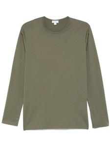 Sunspel футболка с круглым вырезом, зеленый