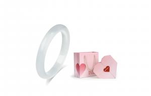 Стеклянный браслет с кошачьим глазом для женщин MISS TOOYA, Smoky Ash + Valentine'S Day Gift Box