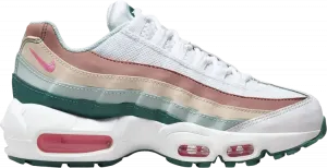 Кроссовки Air Max 95 Recraft GS 'White Geode Teal Pink', белый