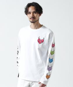 Футболка с длинными рукавами и сердечками maxsix B'2Nd, цвет White