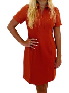 Платье Jana мини с передней молнией в цвете солнечный апельсин Jade