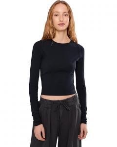 Женская блуза Free People We The Free Protagonist с длинным рукавом, Black