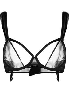 Maison Close прозрачный бюстгальтер Naked, черный