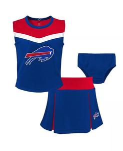Набор из трех предметов для девочек Royal Buffalo Bills Spirit Cheer Outerstuff, синий