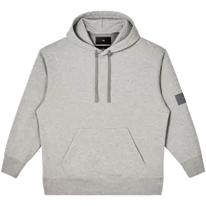 Худи с принтом логотипа на шнурке Y-3, светло-серый