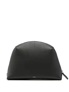 Кожаный клатч Toteme, черный