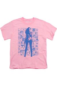 Футболка с коротким рукавом для детей Wonder Woman 84 Televisions Gildan, розовый