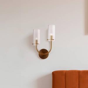 Настенный светильник Maytoni Decorative Lighting Arco, прозрачное стекло / смешанный металл - 2 пламени