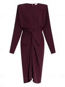 Платье миди с закрученной деталью STELLA MCCARTNEY, красный