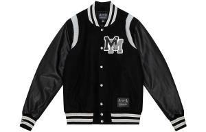 Бейсбольная куртка Mastermind Japan X Mastermind World X Mastermind Joint Series унисекс черного цвета Mitchell Ness