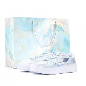 Кроссовки для скейтбординга LiNing Pontoon Boats с амортизацией, низкие, унисекс, светлый синий