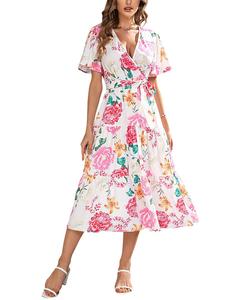 Платье миди VERA DOLINI, белый