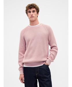 Классический свитер с рукавами реглан и круглым вырезом (M)