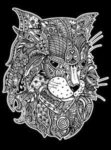 Colorvelvet, бархатная раскраска, Кошка