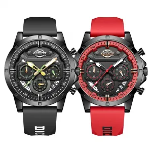 Наручные часы кварцевый механизм силиконовый ремешок черный циферблат унисекс лимитированная сумка для покупок коробка Dickies