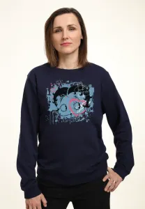 Толстовка с надписью «бетти буп, плейлист рэпа бетти». Henry Tiger, Oxford Navy