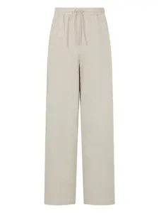 Широкие брюки с эластичным поясом Studio Tomboy, серебристый