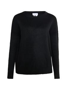 Женский вязаный свитер черного цвета usha WHITE LABEL