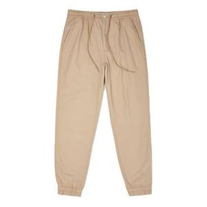 Брюки men's solid color woven casual cargo bundle feet long pants/trousers khaki Converse, хаки