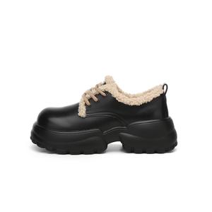 Женские ботинки DAPHNE с флисовой подкладкой, черный