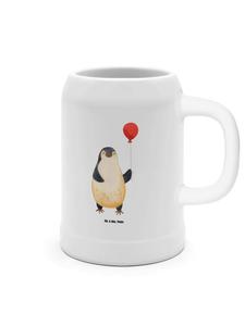 Пивная кружка с пингвином, воздушный шар без слов, белый Mr. & Mrs. Panda
