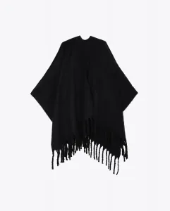 Женский плащ с отделкой из бахромы Lola Casademunt, черный