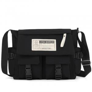 Сумка через плечо унисекс WARRIOR, Черный
