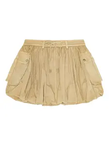 Юбка с эффектом потертости GANNI, нейтральный