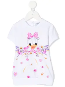 Платье-толстовка Daisy Duck Monnalisa, белый