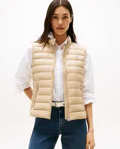 Женская стеганая куртка на молнии Tommy Hilfiger, бежевый