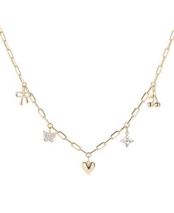 Колье с подвесками - Колье с подвесками на каждый день Ana Luisa, Gold