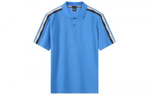 HUGO BOSS Поло синее мужское SS23