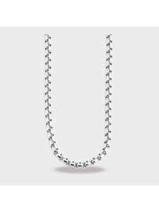 Adeliás Колье унисекс - венецианская цепочка из нержавеющей стали, 60 см, серебристый цвет