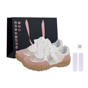 Boldi Kuki Женские низкие кэжуал кеды розовые (в подарочной упаковке с носками), цвет Pink (Shopping Bag+Comes with Socks)