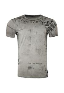 Футболка с современным принтом RUSTY NEAL, антрацит