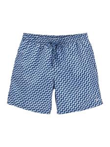 Синие принтованные шорты для плавания H.I.S