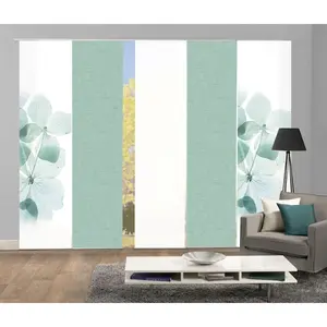 Раздвижная штора BONITA набор из 5 штук Панельная каретка 5 шт. раздвижная штора с цифровой печатью набор из 5 штук BONITA Home Wohnideen, мятный