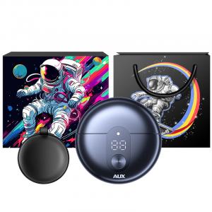 Электрическая бритва AS288 Rotary Shaver, нержавеющая сталь, двойное лезвие, полностью моющаяся, миниатюрная, портативная AUX