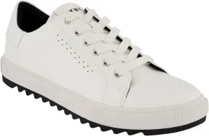 Мужские кроссовки DKNY с двухцветной зубчатой подошвой, круглым носком и шнуровкой, белый