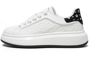 Нескользящие и износостойкие низкие кроссовки для скейтбординга, увеличивающие рост, для мужчин FINEPLAN, White Black