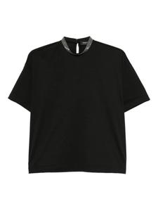 Топ Fabiana Filippi с декорированным вырезом, черный