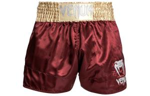 Унисекс спортивные шорты темно-красного/золотого/белого цвета VENUM