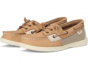 Детские лодочки Sperry Shoresider 3-Eye (Little Kid/Big Kid) Sperry Kids, Linen/Oat