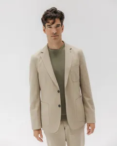 Мужской хлопковый пиджак с тремя карманами El Pulpo, песочный