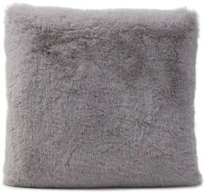 Декоративная подушка Gözze "подушка из искусственного меха" 40х40 см, цвет silberfarben + unifarben
